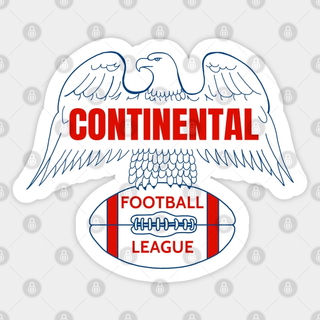 Defunct Continental Football League 1965 Sticker by LocalZonly